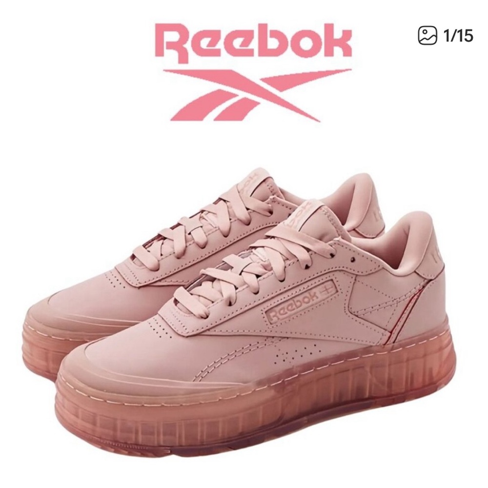 Reebok Classic Club C Monochrome Platform Sneakers